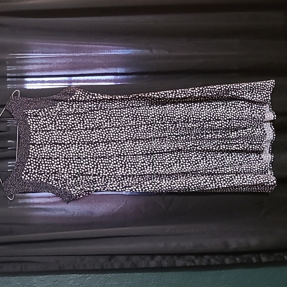 Black and White Spotted Dress